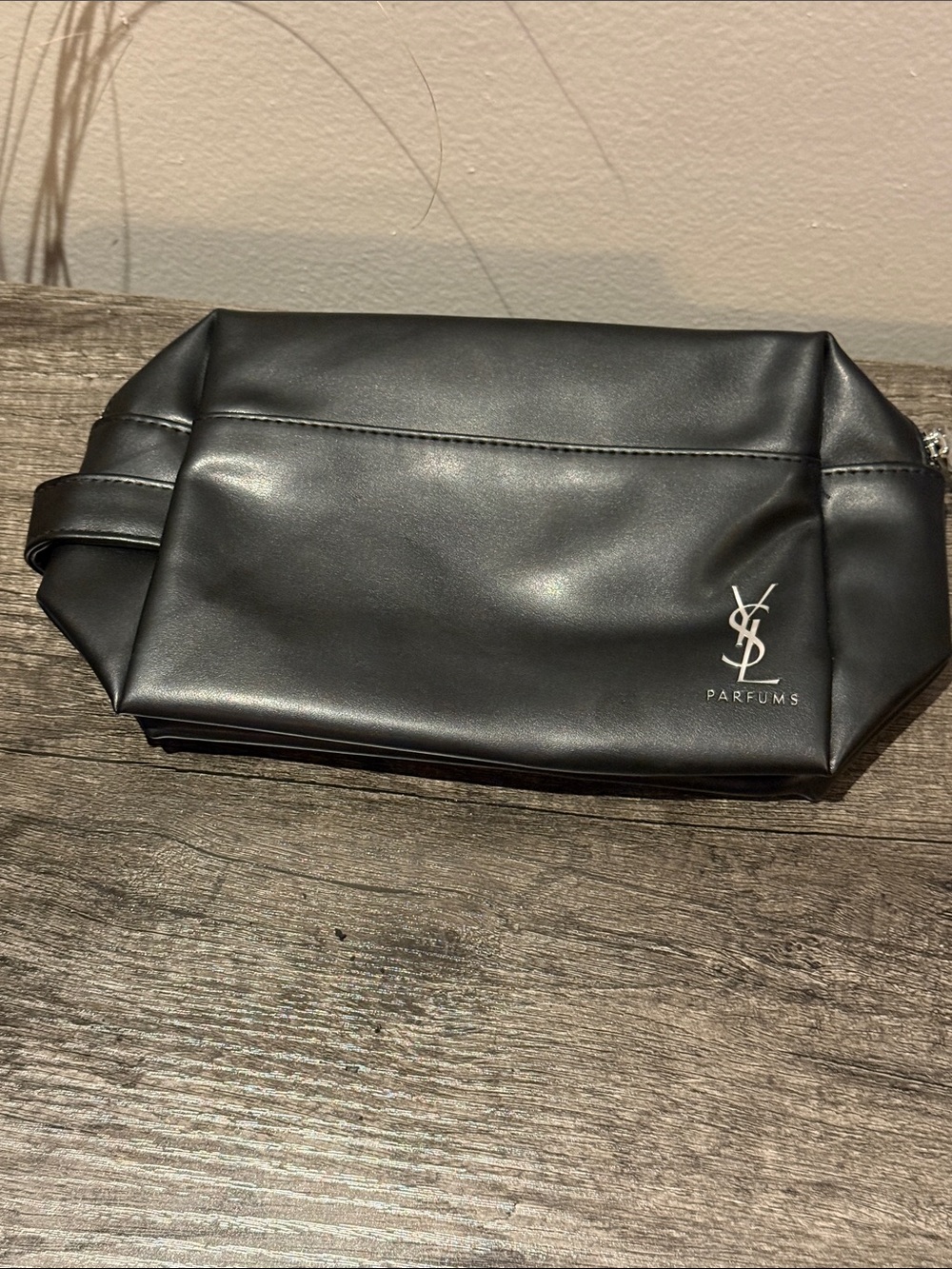 YSL Parfums Black Travel Bag/Toiletry Bag